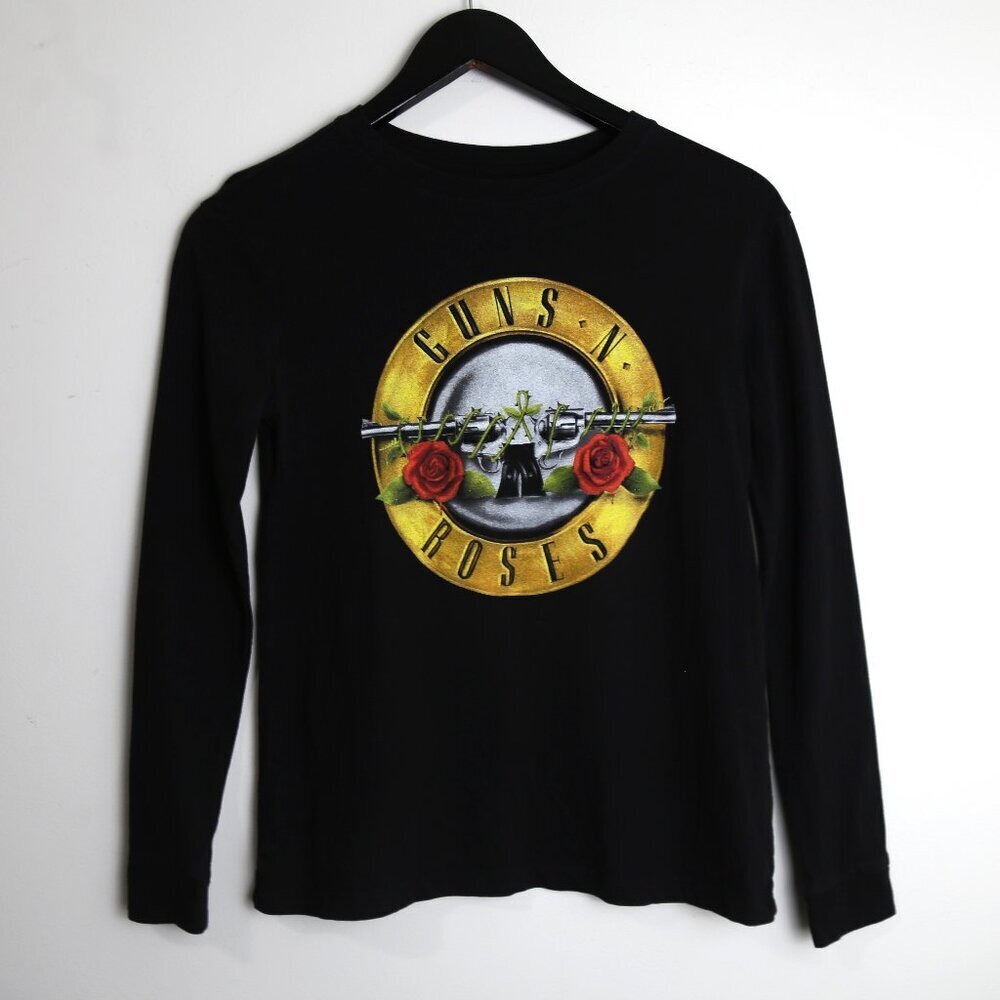 1987 Guns N Roses "Was Here" Vintage Tour Band Rock Tee Shirt 80s 1980s Size XS